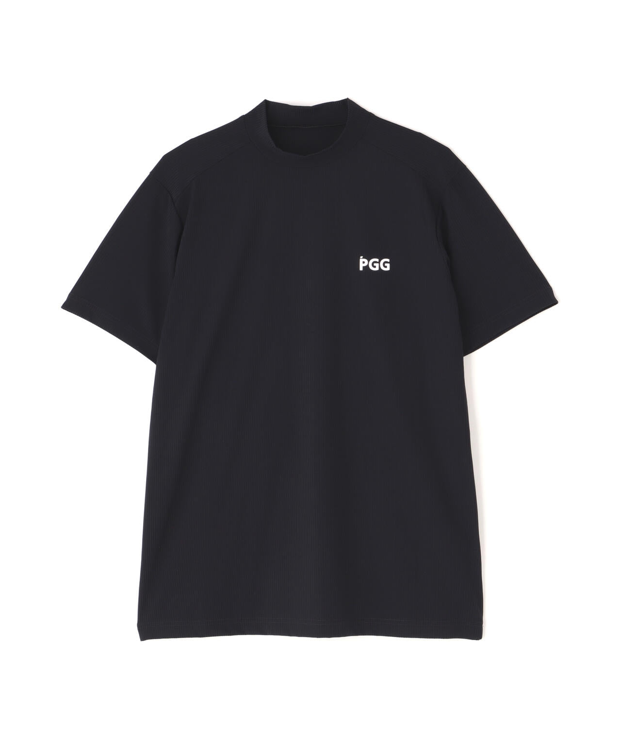 【PGG】【直営店舗&公式オンライン限定】Nyストライプ2WAY半袖モックネックカットソー (MENS)