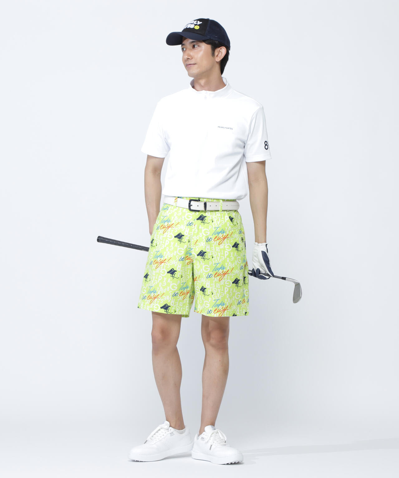 ポップコーンカノコ×メッシュ半袖ハイネックカットソー