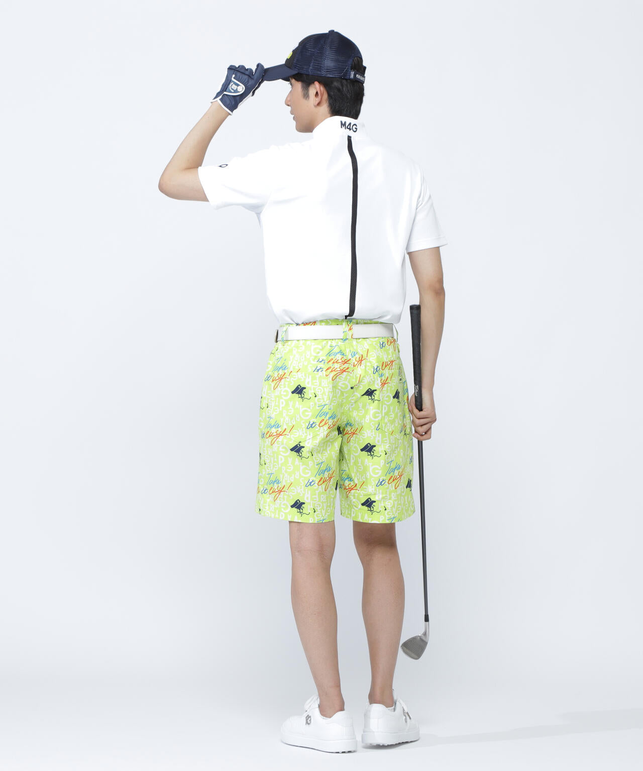 ポップコーンカノコ×メッシュ半袖ハイネックカットソー