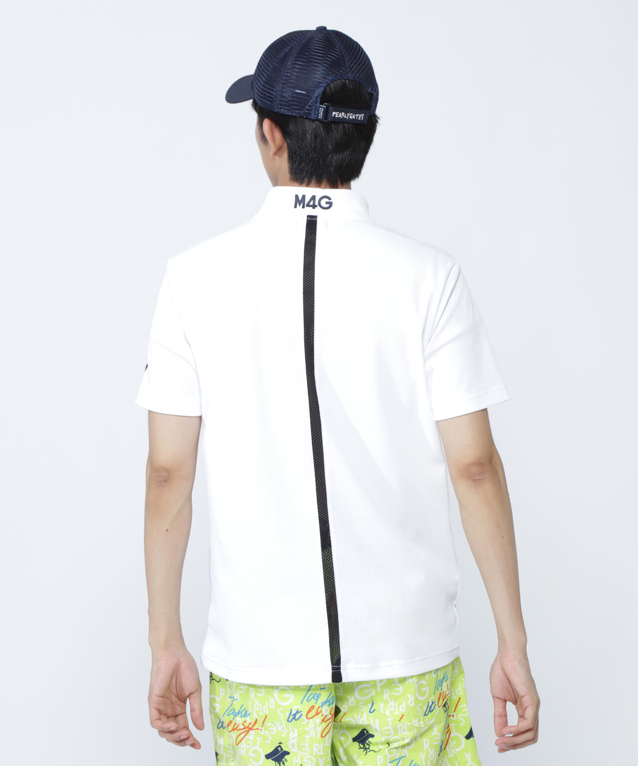 ポップコーンカノコ×メッシュ半袖ハイネックカットソー