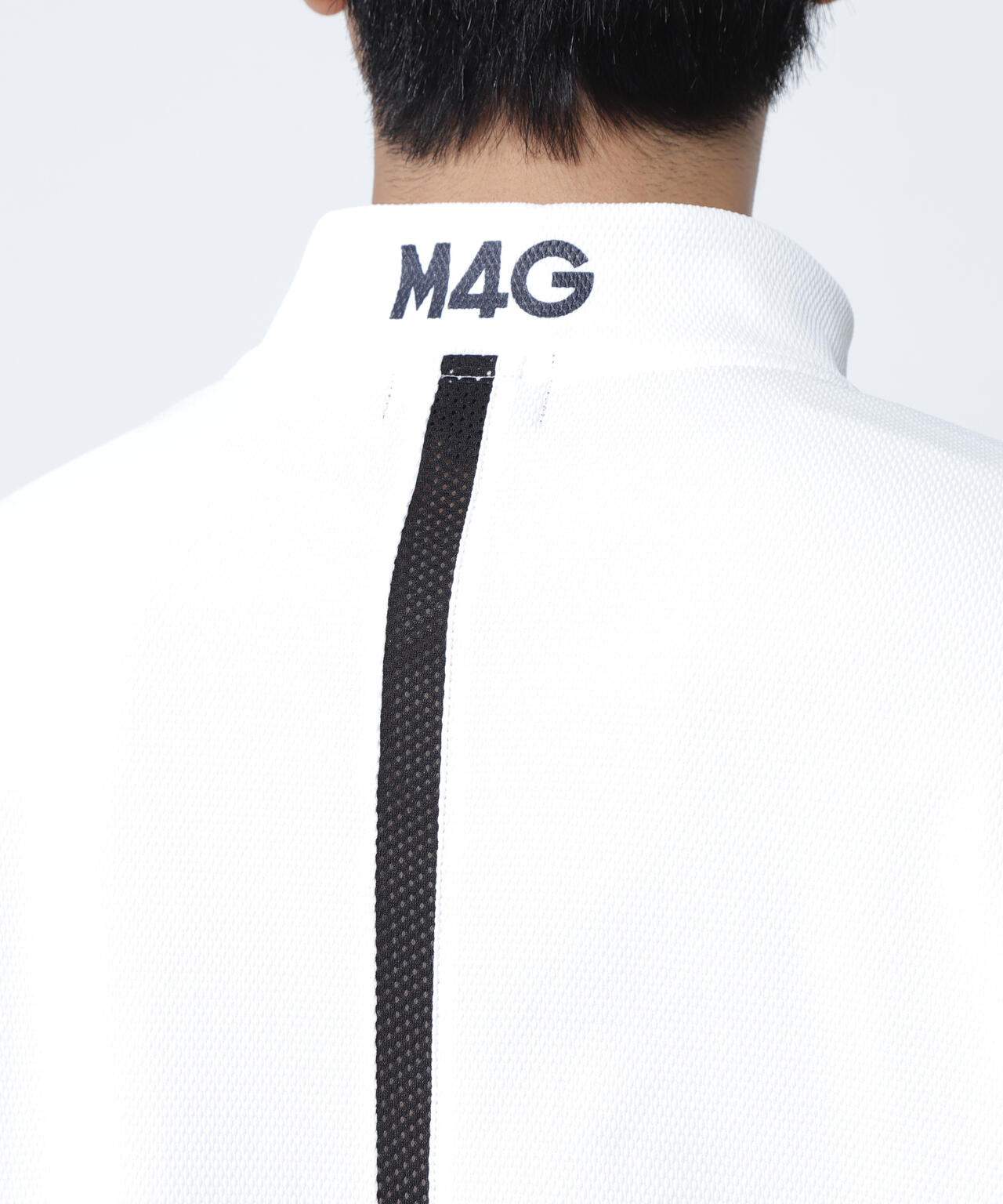 ポップコーンカノコ×メッシュ半袖ハイネックカットソー