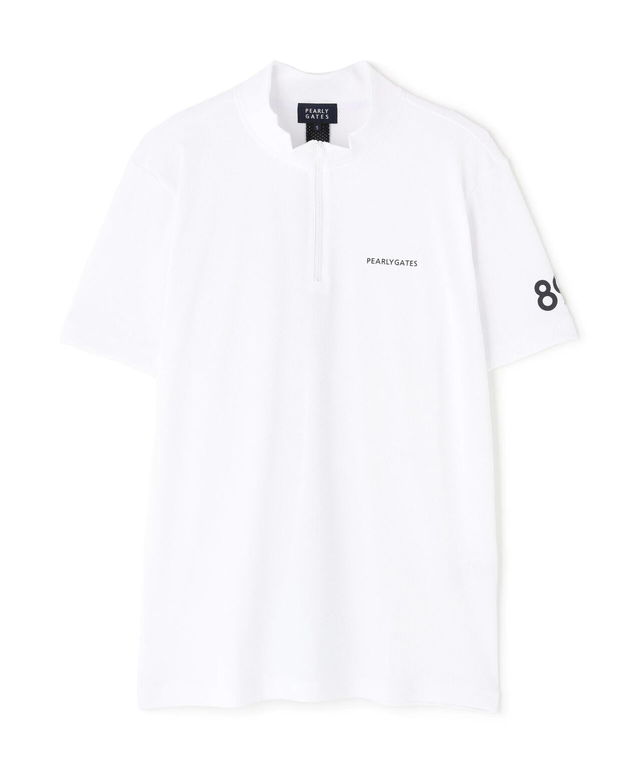 ポップコーンカノコ×メッシュ半袖ハイネックカットソー