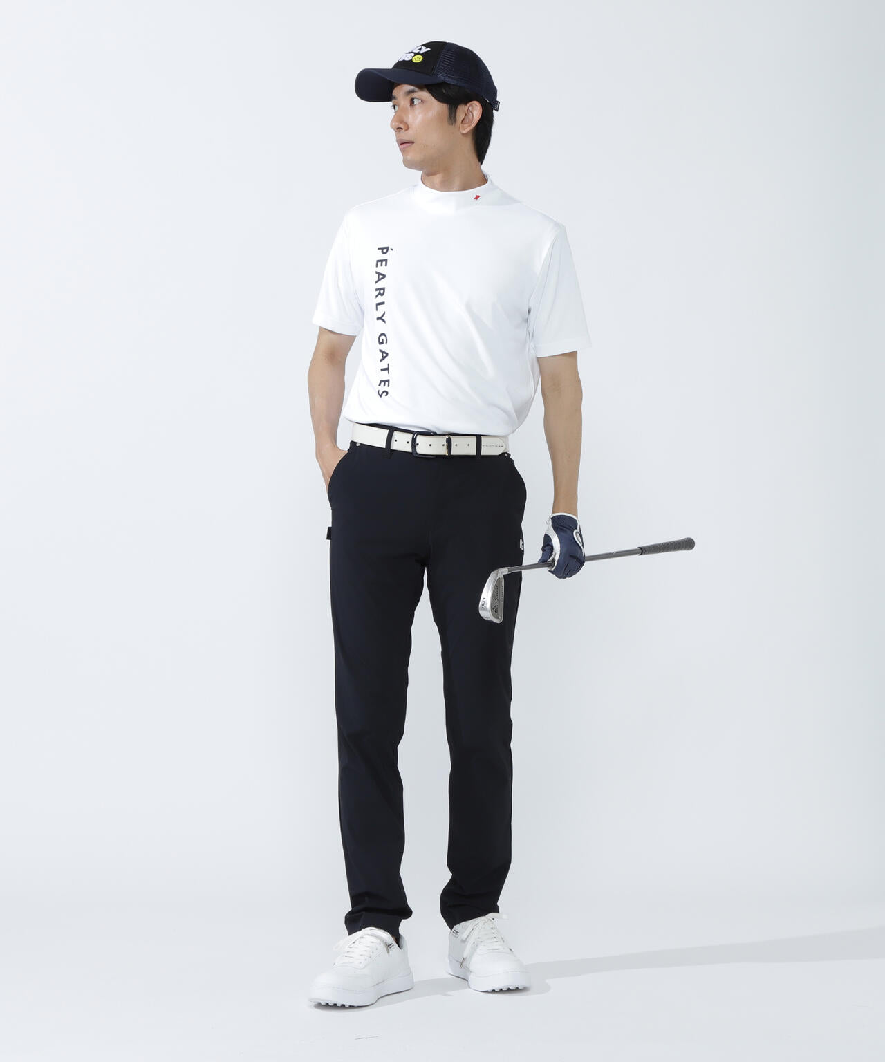 ルークールスムース半袖モックネックカットソー