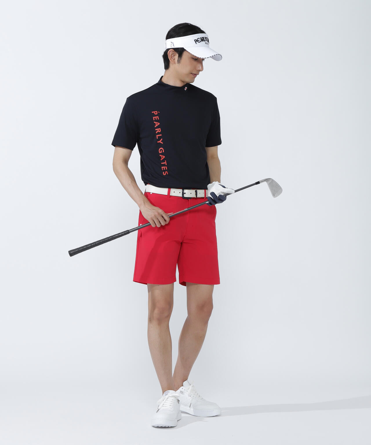 ルークールスムース半袖モックネックカットソー