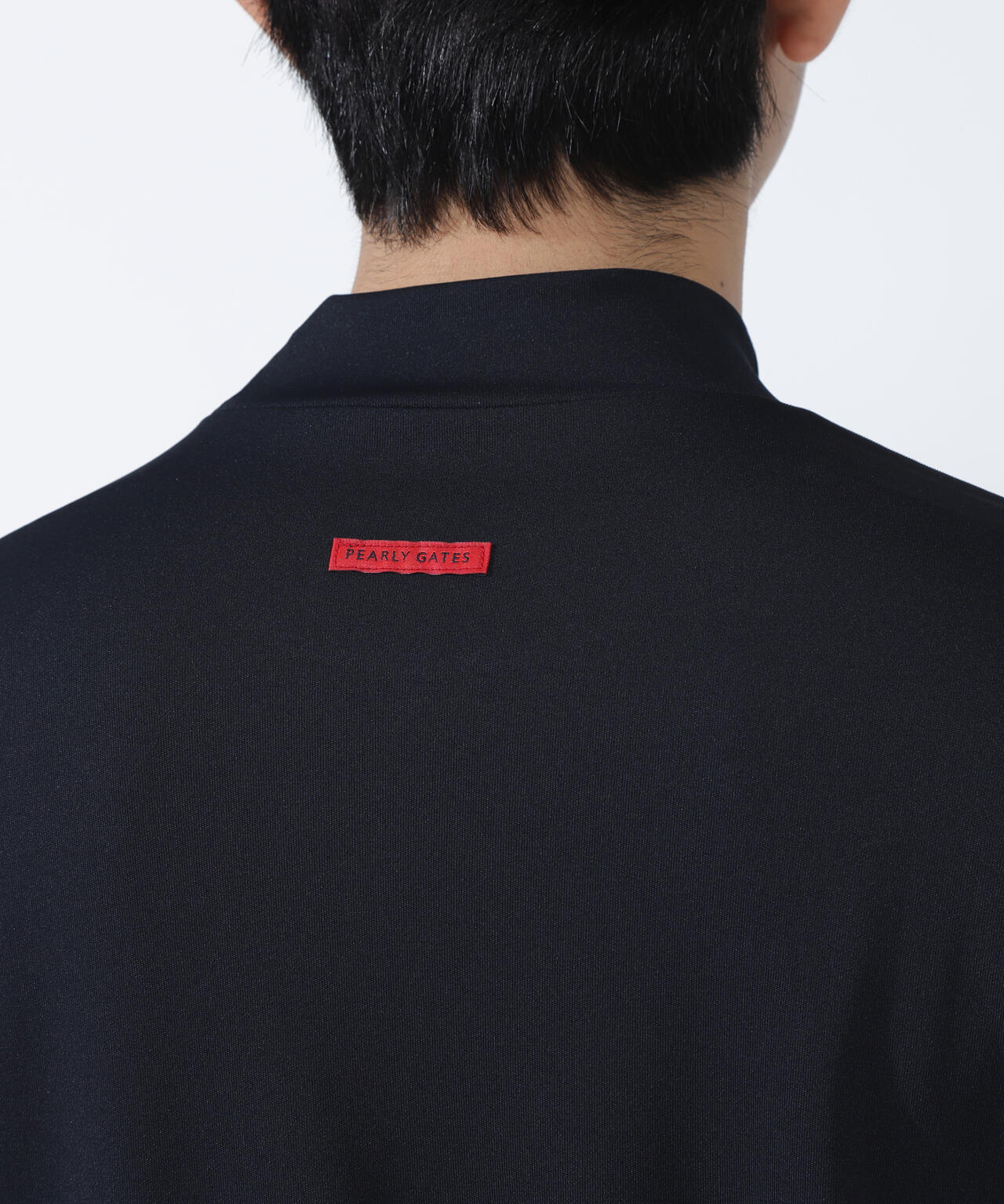 ルークールスムース半袖モックネックカットソー