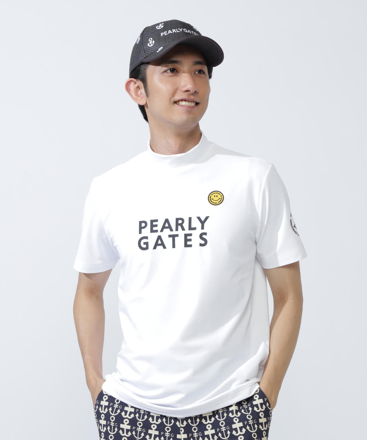 【PG is PG】 ベアカノコ半袖ハイネックカットソー