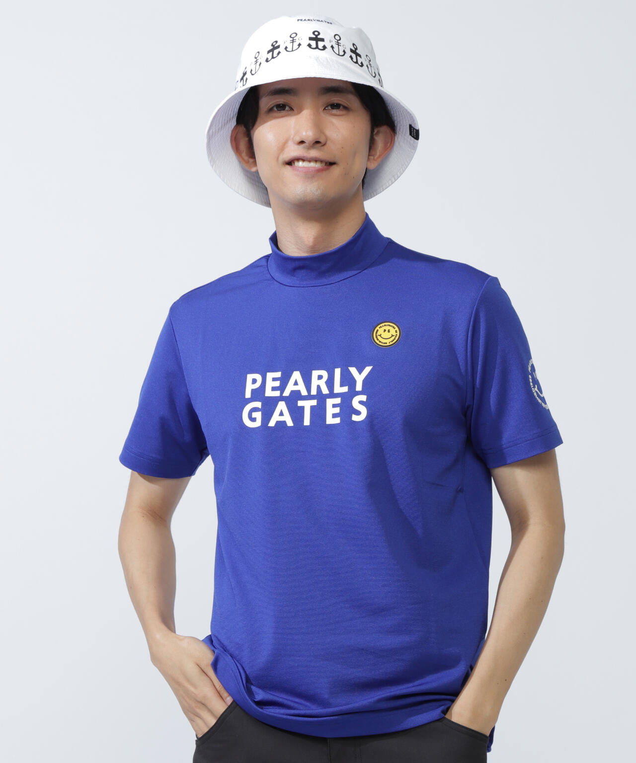 【PG is PG】 ベアカノコ半袖ハイネックカットソー