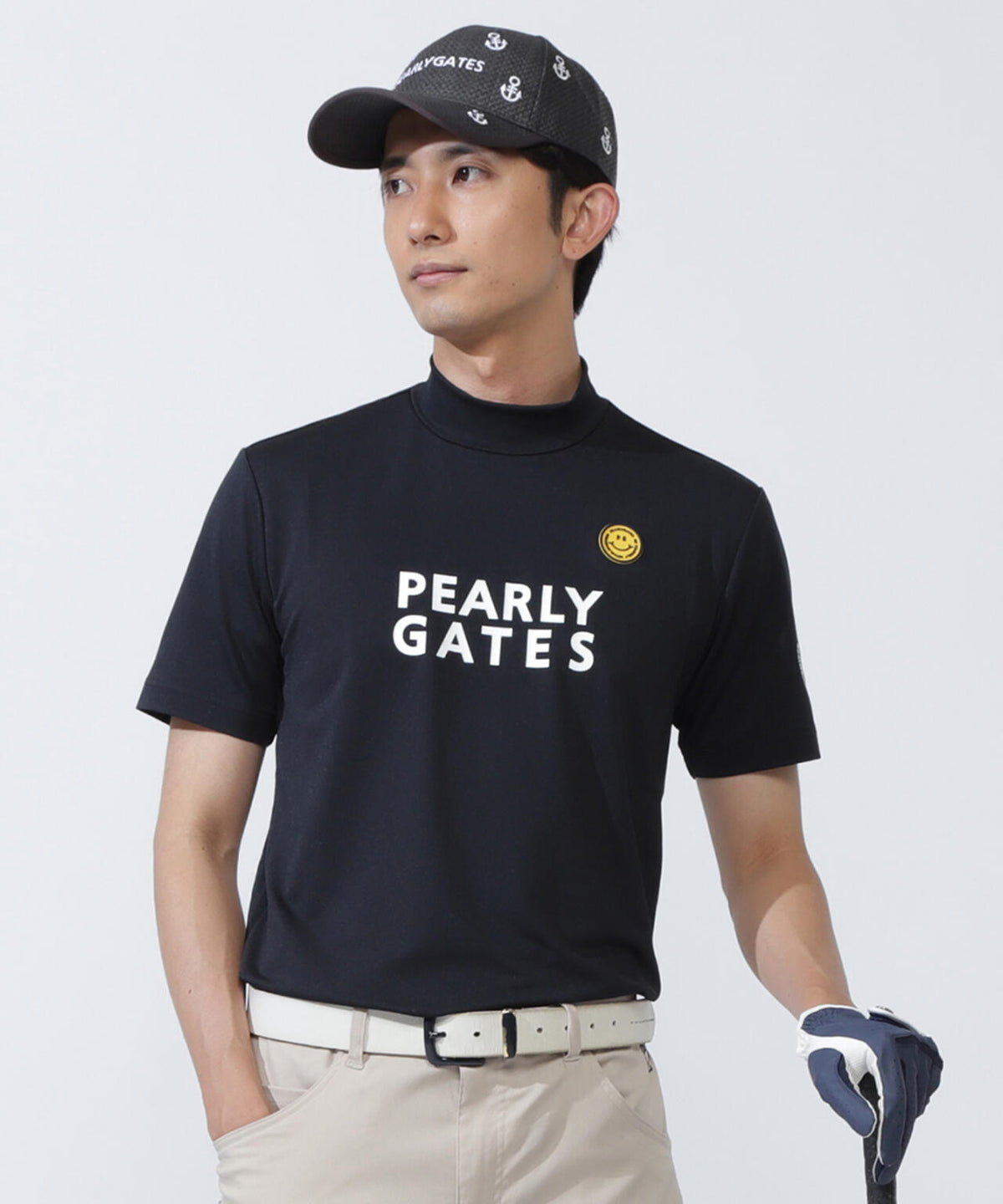 【PG is PG】 ベアカノコ半袖ハイネックカットソー