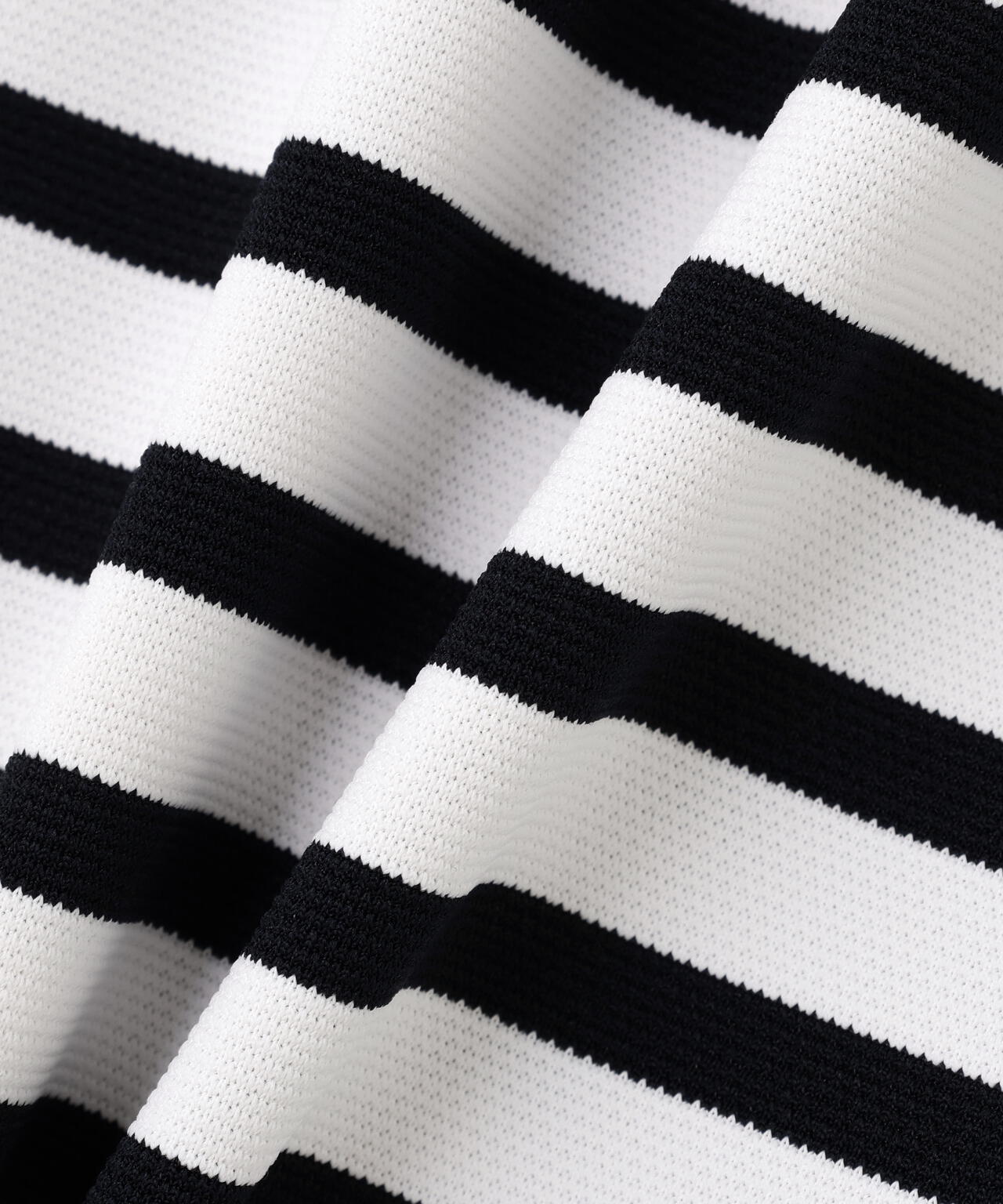 ボーダー柄 PG is PG ベアカノコ半袖ハイネックカットソー <ボーダー柄>