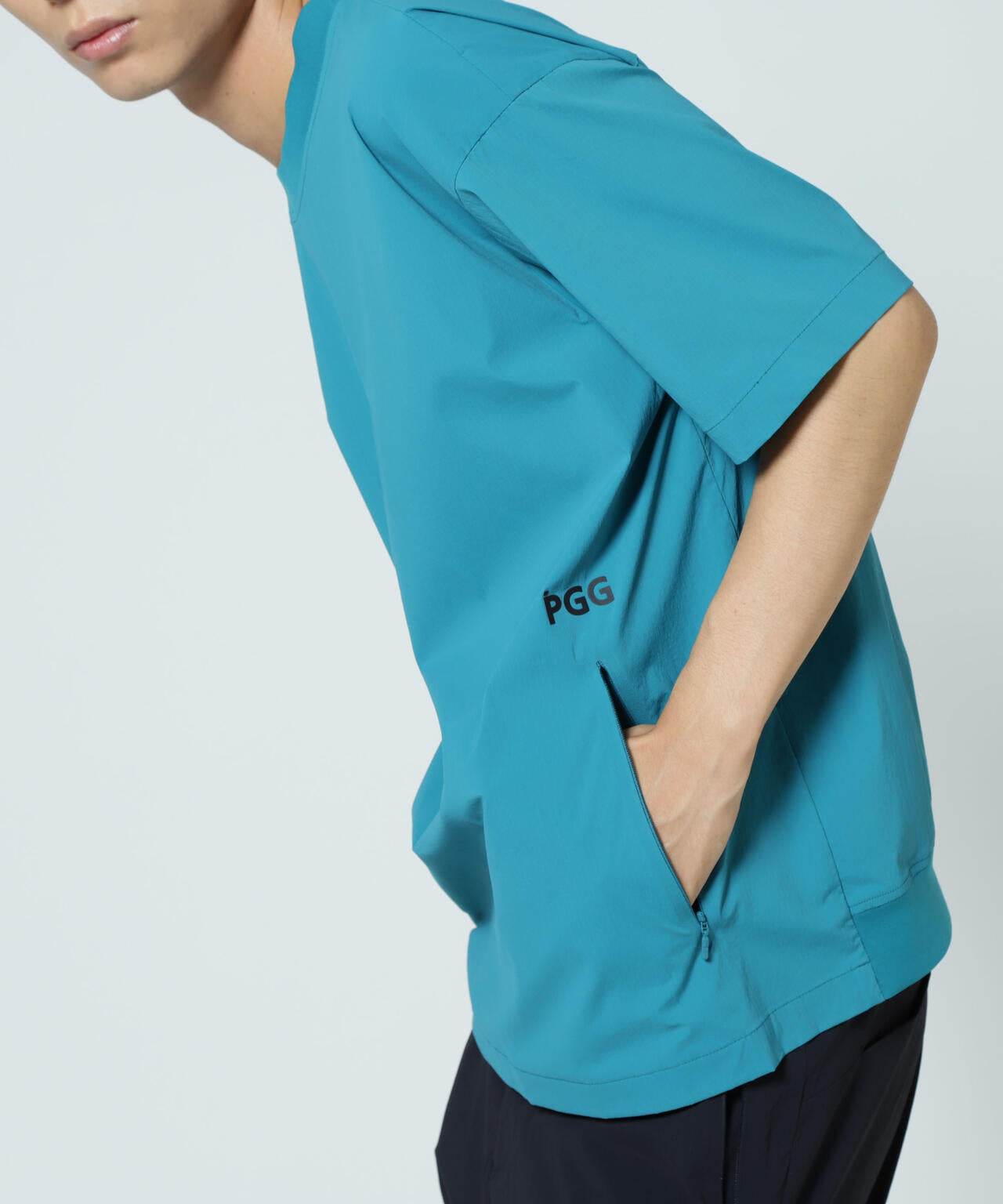 【PGG】【直営店舗&公式オンライン限定】Nyストレッチリップストップ スニードTシャツ (MENS)