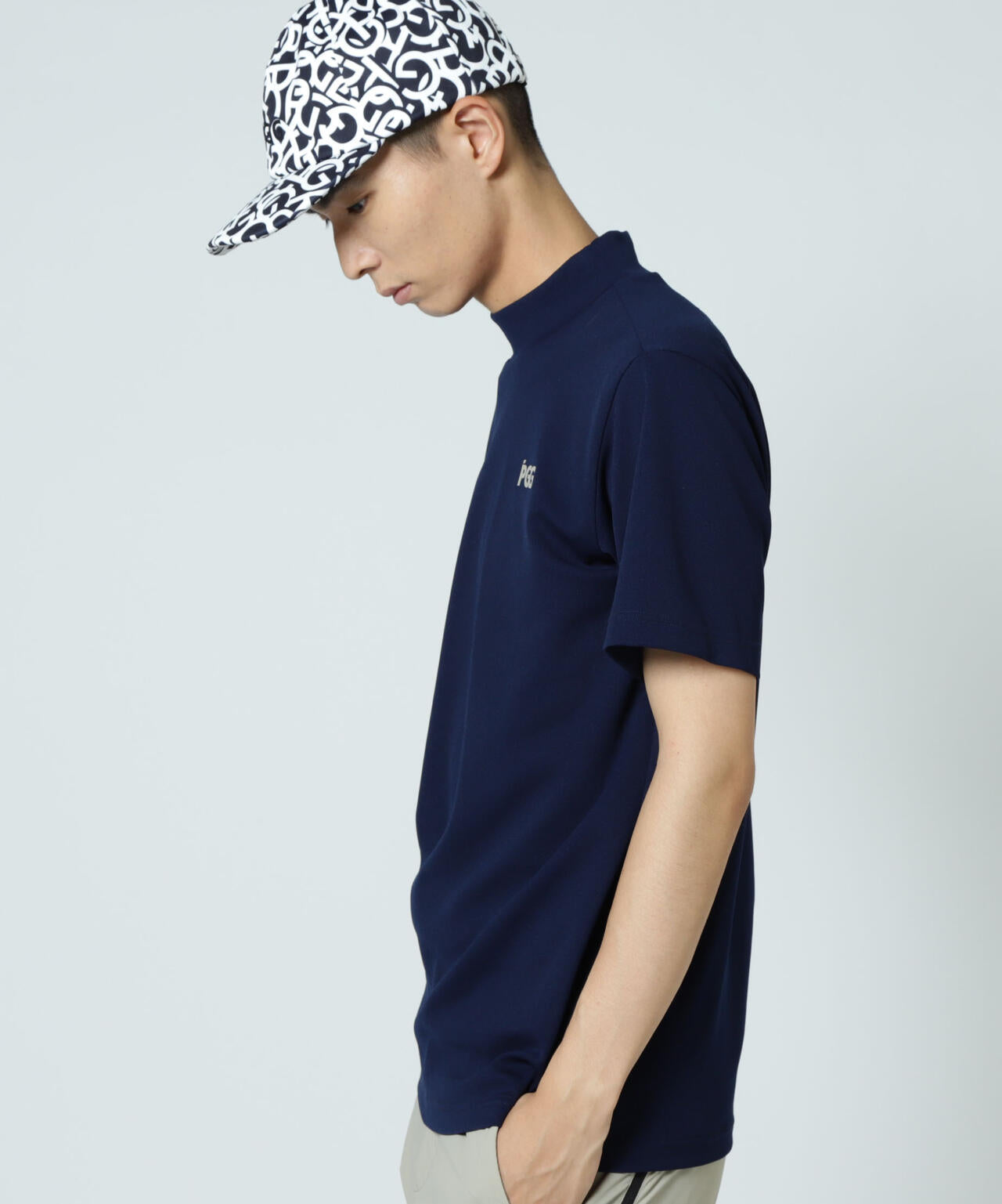 【PGG】【直営店舗&公式オンライン限定】エプシロンダブルメッシュ半袖ハイネックカットソー (MENS)