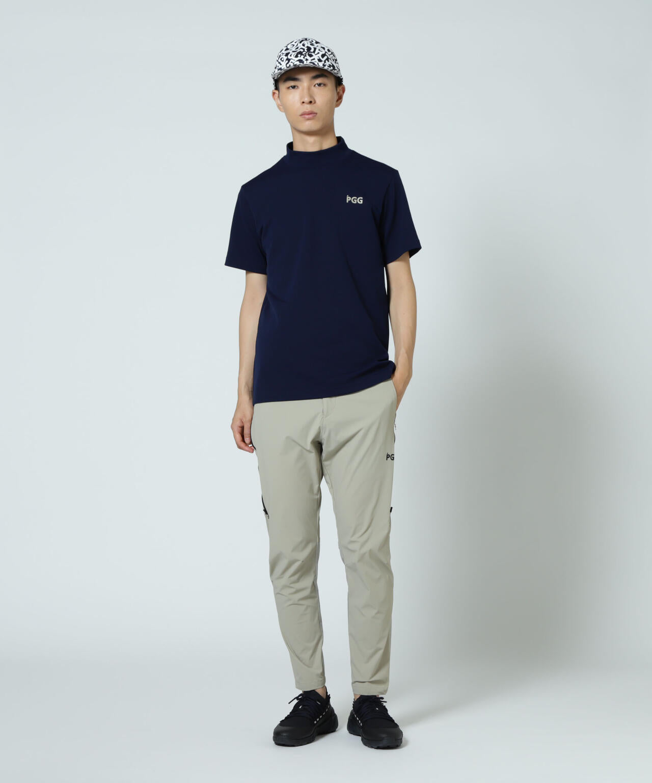 【PGG】【直営店舗&公式オンライン限定】エプシロンダブルメッシュ半袖ハイネックカットソー (MENS)