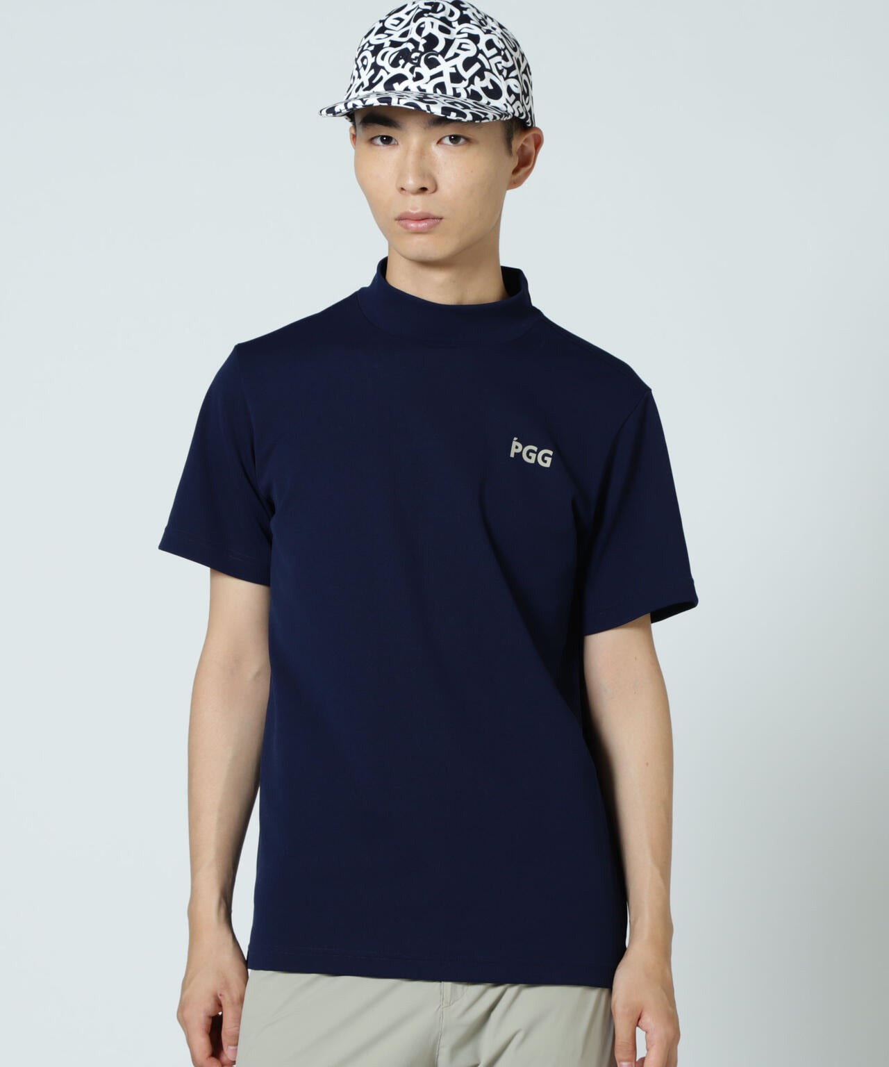 【PGG】【直営店舗&公式オンライン限定】エプシロンダブルメッシュ半袖ハイネックカットソー (MENS)