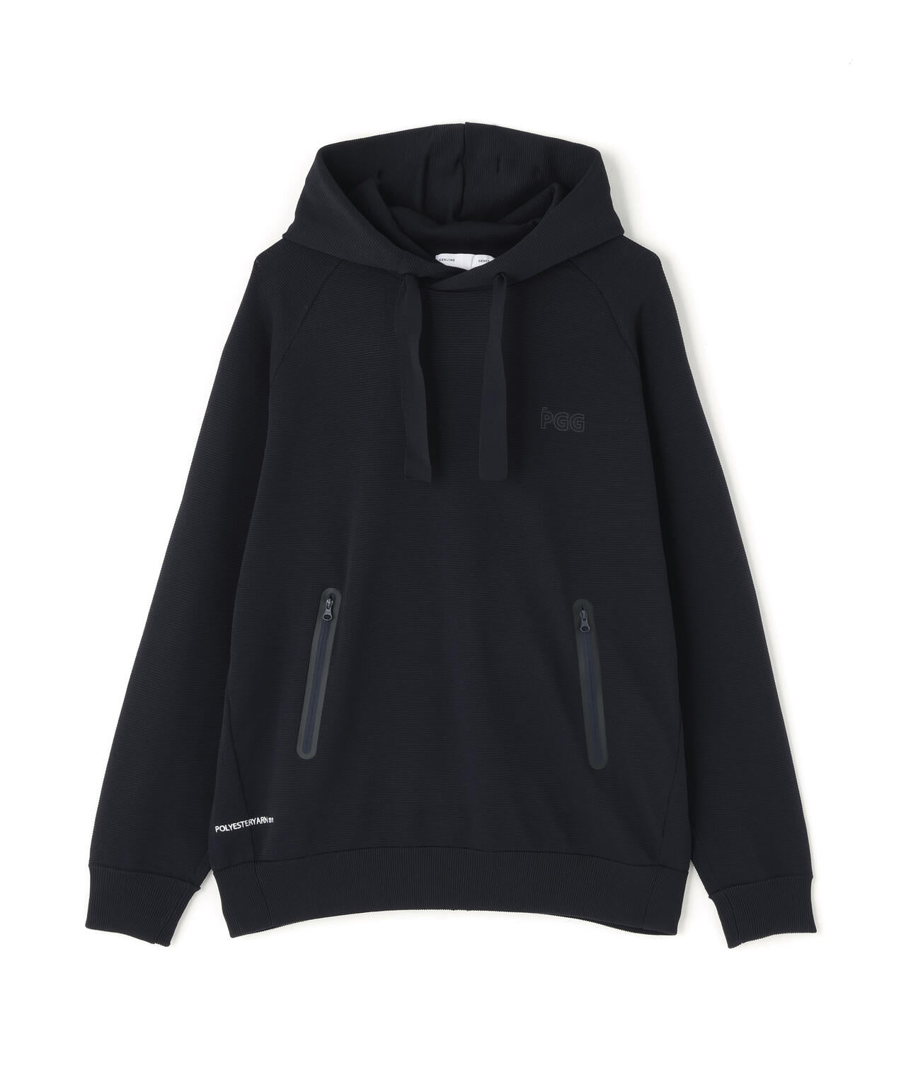 【PGG】【直営店舗&公式オンライン限定】ポリエステルヤーンmmニットフーディプルオーバー (MENS)