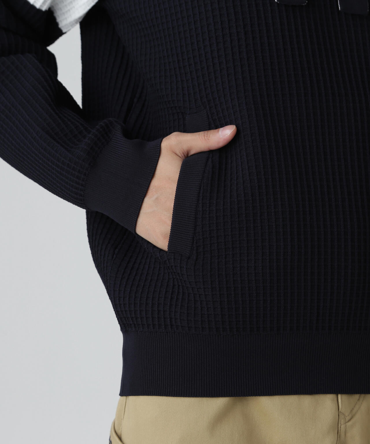 12Gダブルジャガードフーディニットプルオーバー