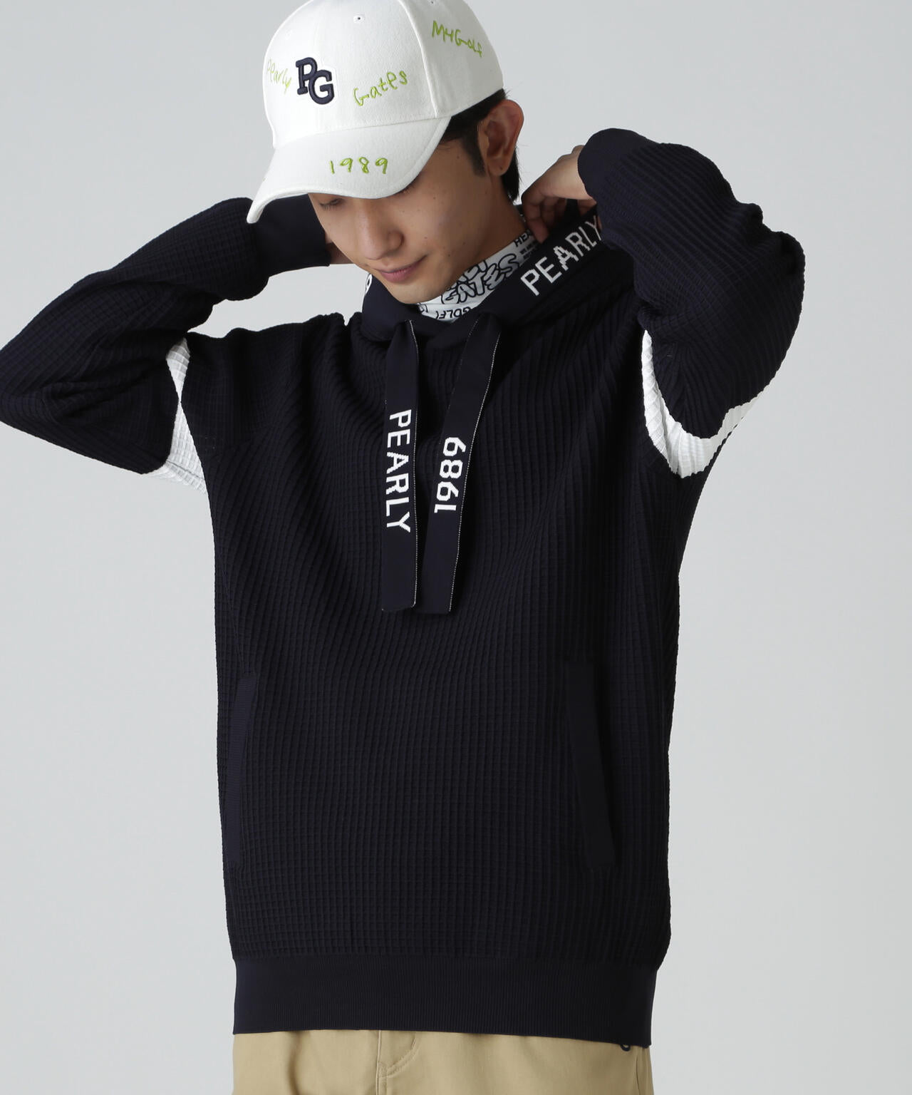 12Gダブルジャガードフーディニットプルオーバー