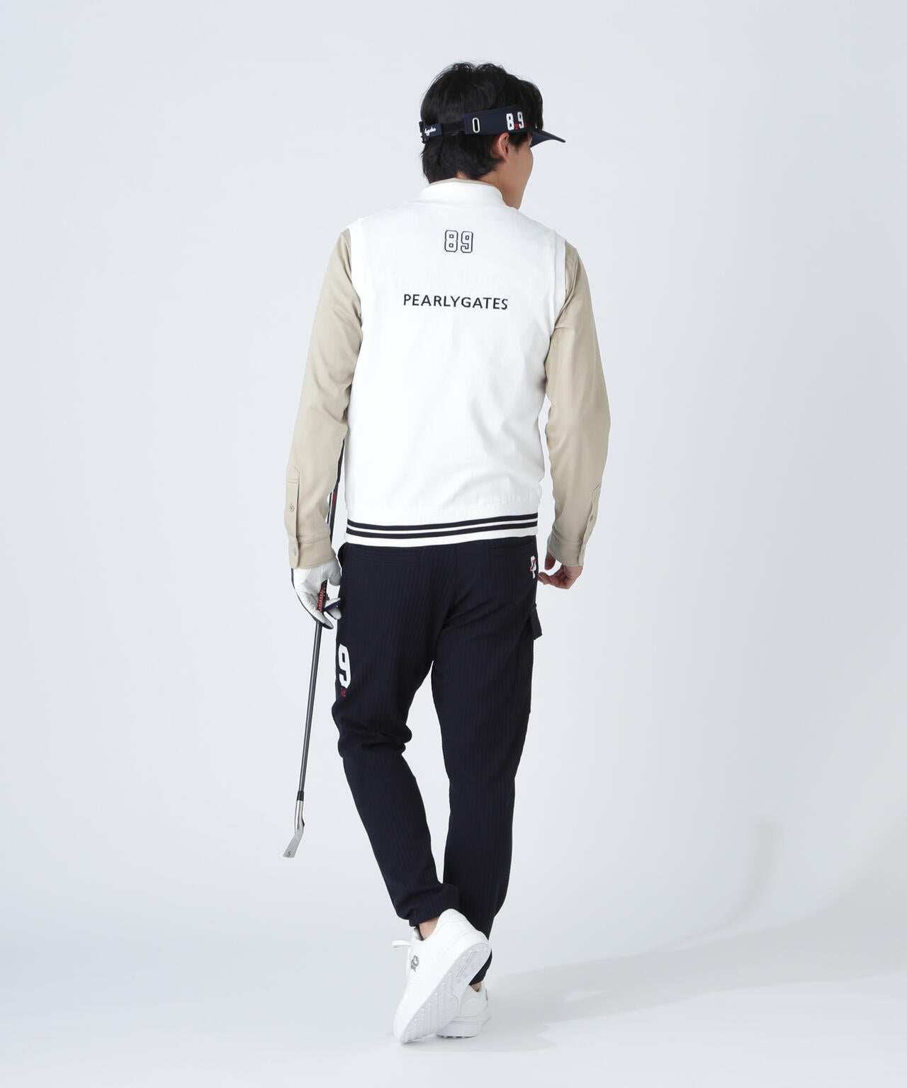 ジャガードリバーシブル フルジップニットベスト