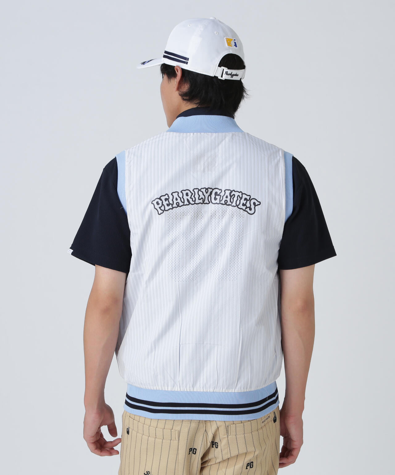 ジャガードリバーシブル フルジップニットベスト