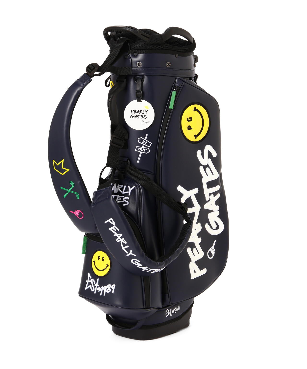 NICO 合皮スタンド式キャディバッグ (46インチ対応) (UNISEX)