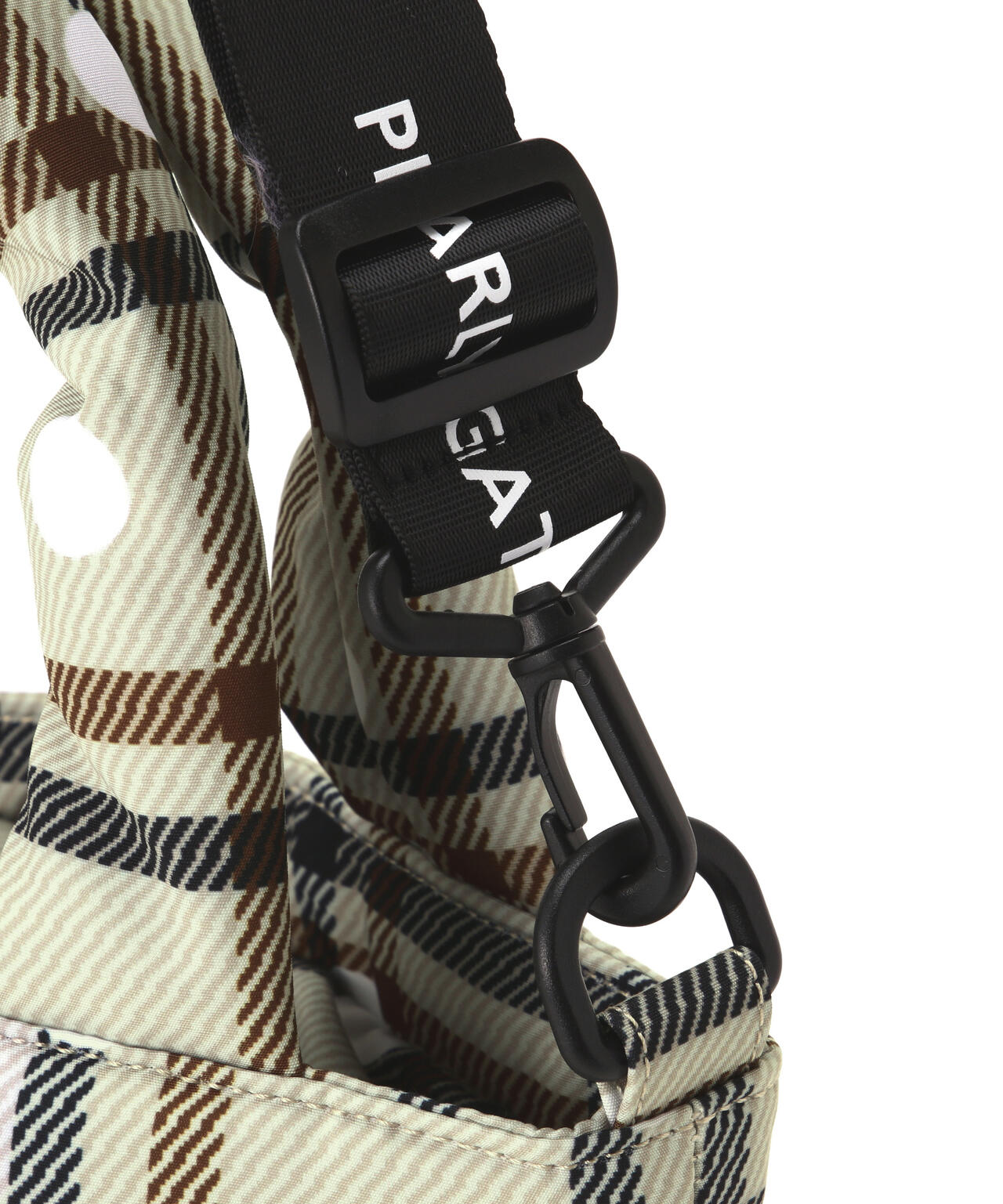 チェック×ドット柄中綿カートバッグ (UNISEX)