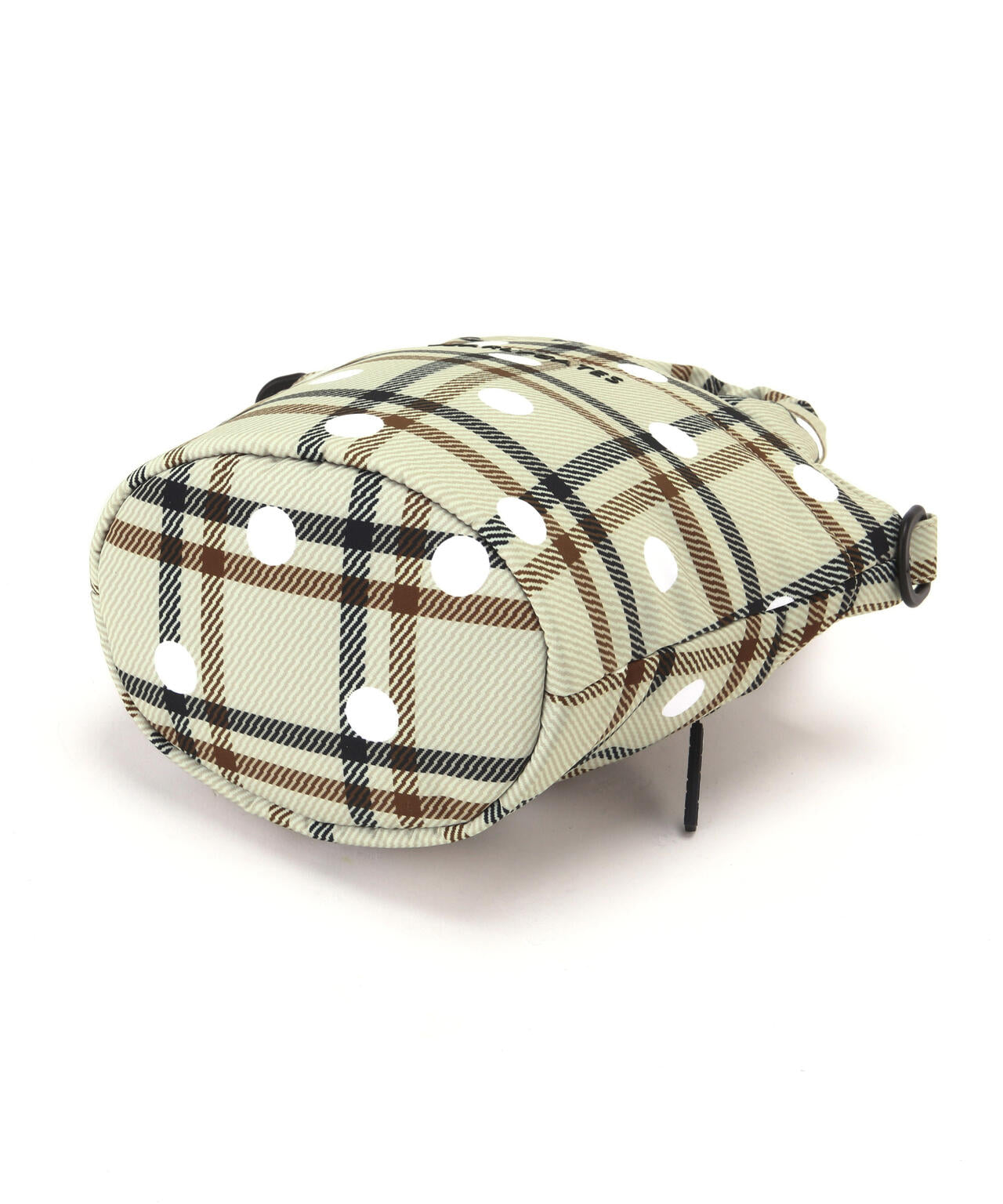 チェック×ドット柄中綿カートバッグ (UNISEX)