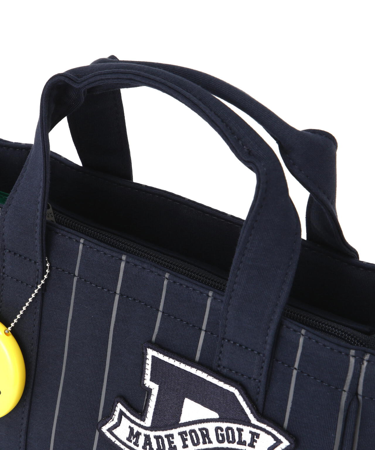 ピンストライプ柄裏毛カートバッグ (UNISEX)