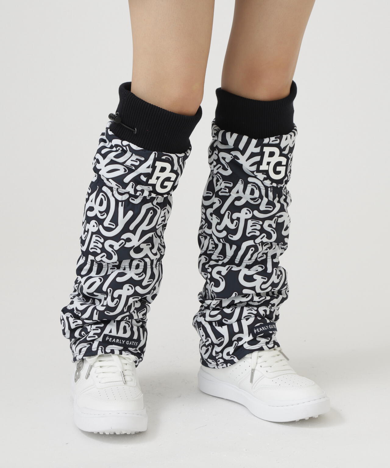 ぷにぷにロゴ柄レッグウォーマー (LADIES)