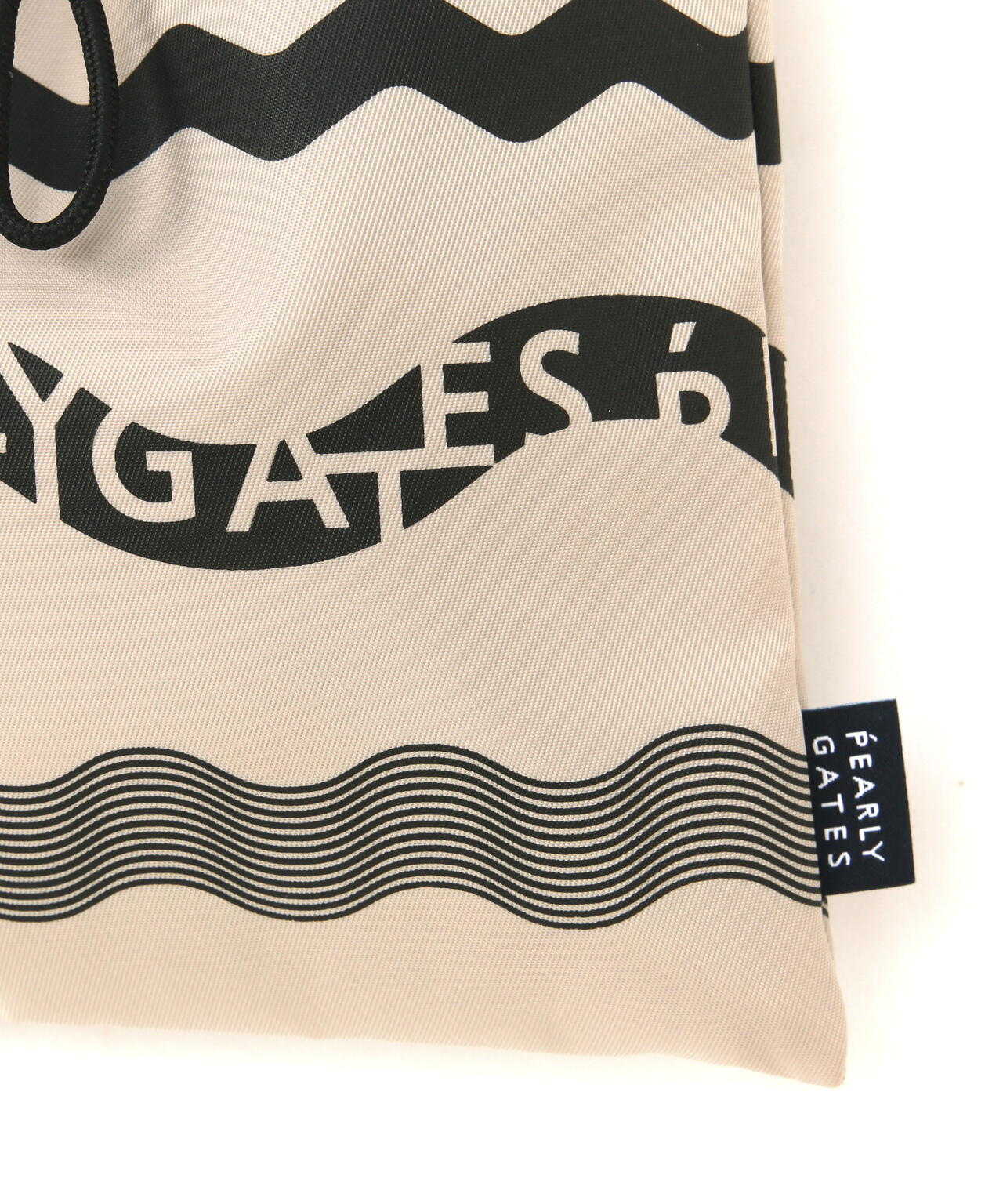 ウェーブロゴボーダーショルダーポーチ (UNISEX)