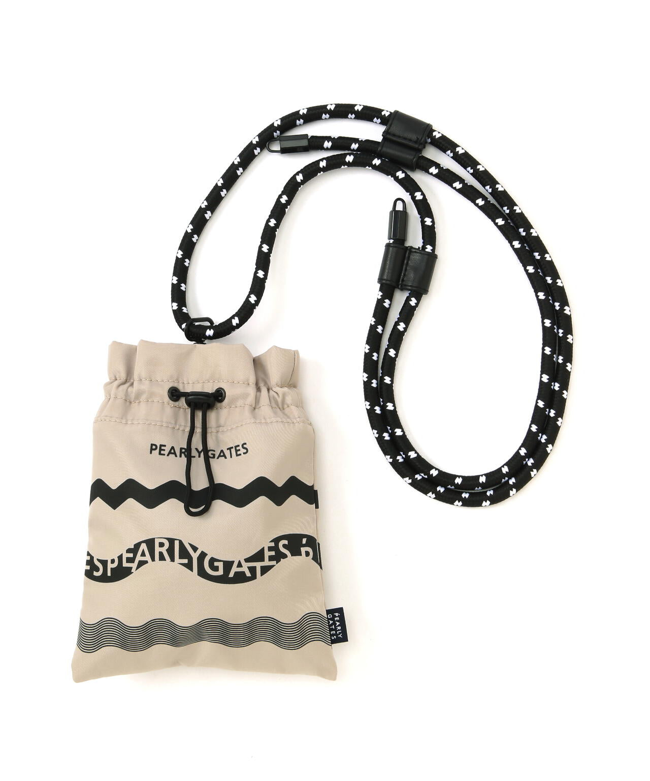 ウェーブロゴボーダーショルダーポーチ (UNISEX)