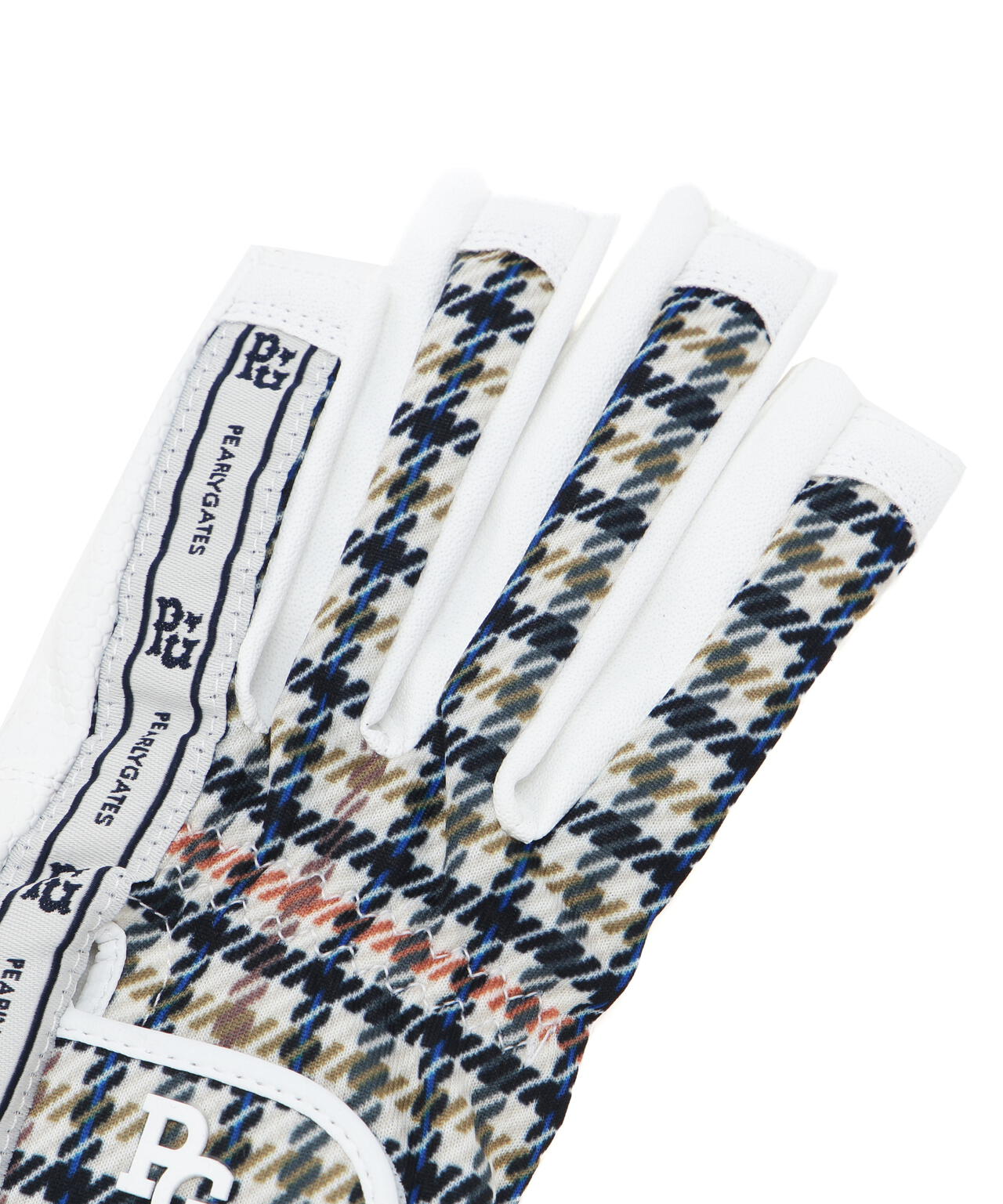 ガンクラブチェック柄合皮ネイルスルーグローブ (両手用) (LADIES)