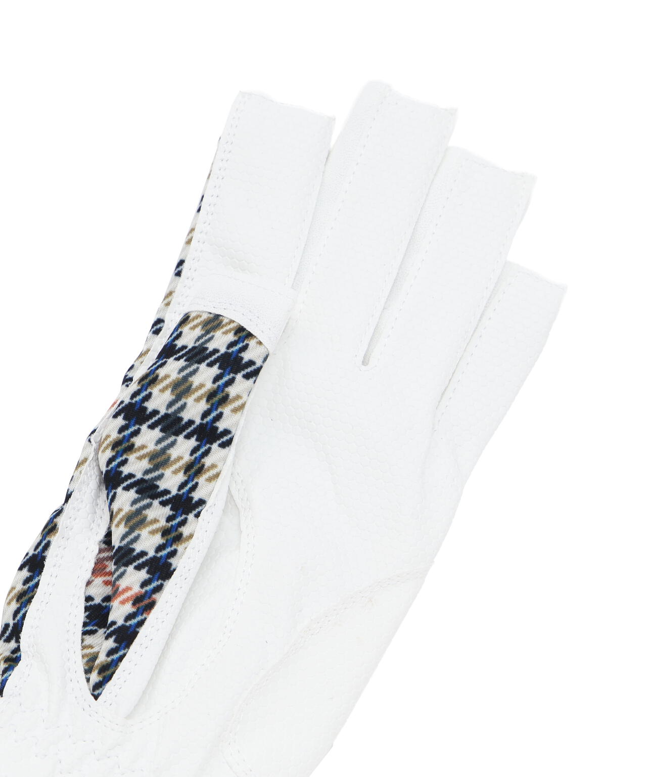 ガンクラブチェック柄合皮ネイルスルーグローブ (両手用) (LADIES)