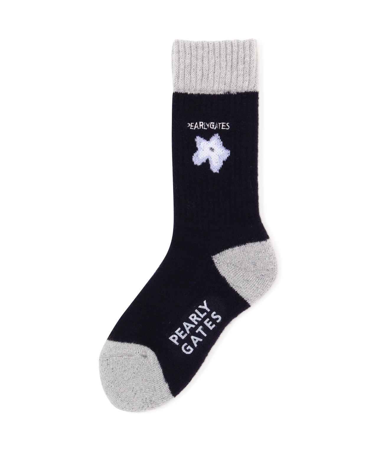 フラワーモチーフミドルソックス (LADIES)