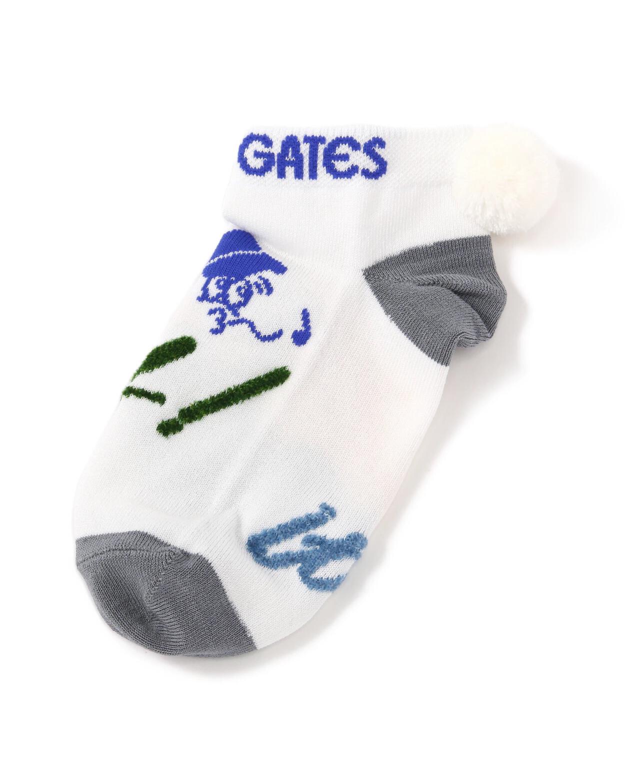 Take it Easy & BALLくん梵天付きアンクルソックス (LADIES)