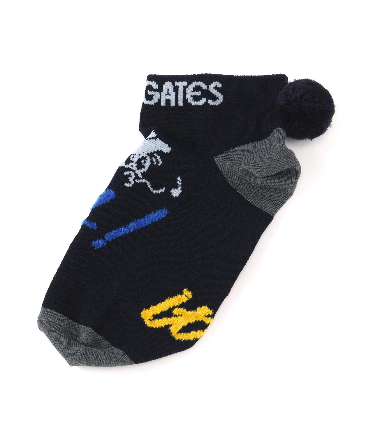 Take it Easy & BALLくん梵天付きアンクルソックス (LADIES)