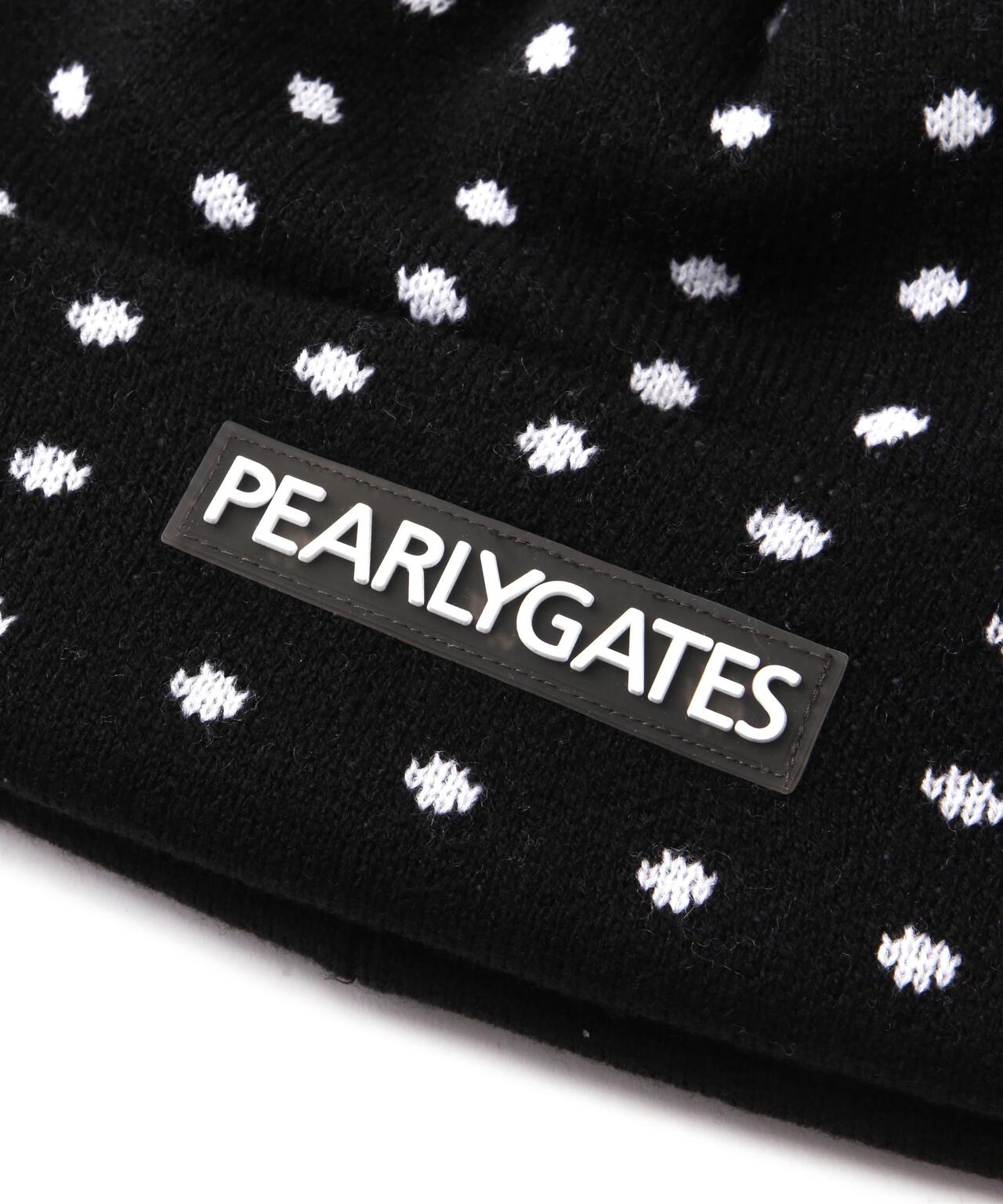 フェイクファー梵天付きミニドットニットワッチ (LADIES)