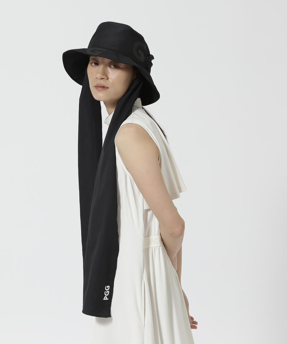 【PGG】【公式オンライン&直営店舗限定】UVスカーフ付きハット (LADIES)