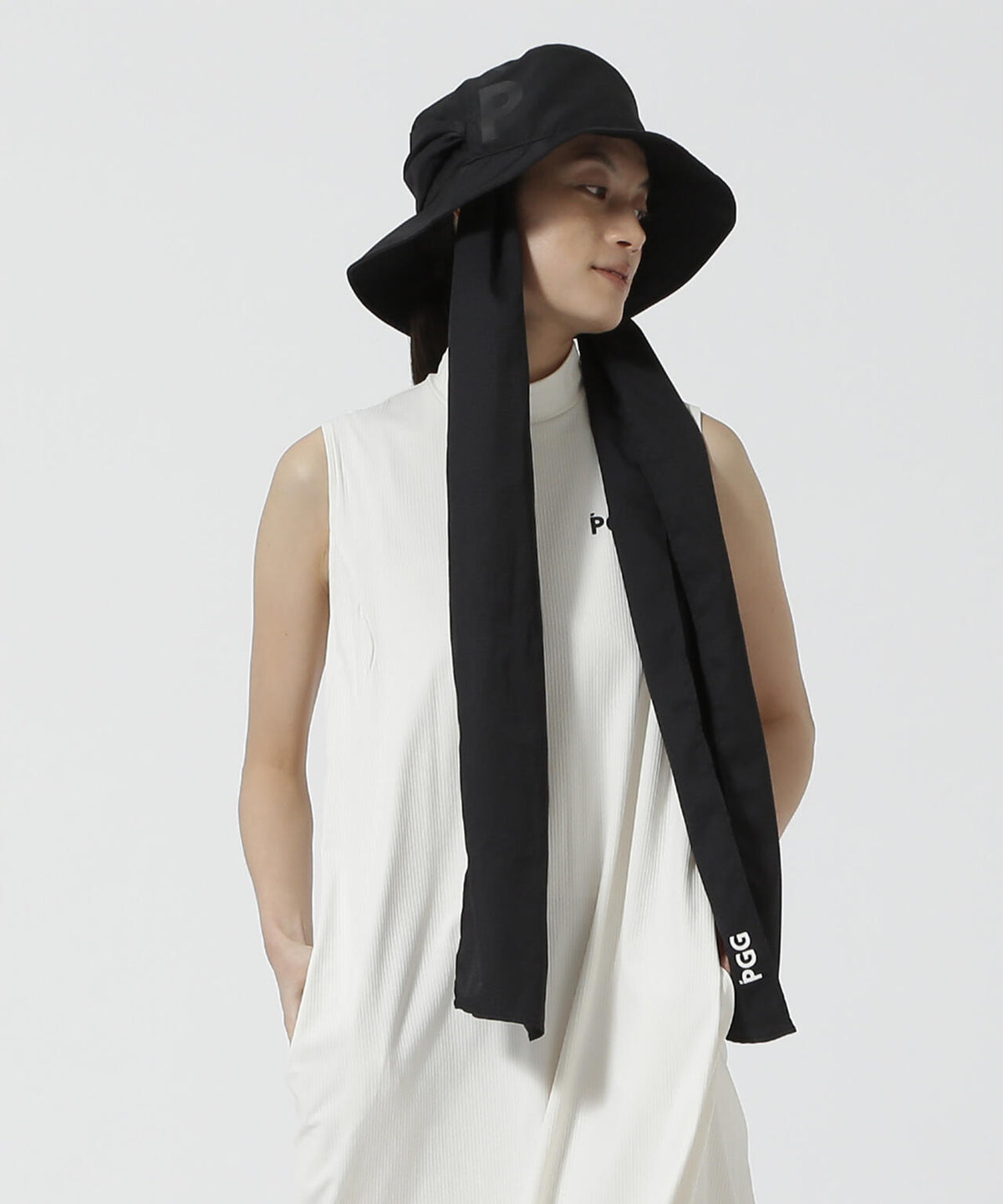 【PGG】【公式オンライン&直営店舗限定】UVスカーフ付きハット (LADIES)