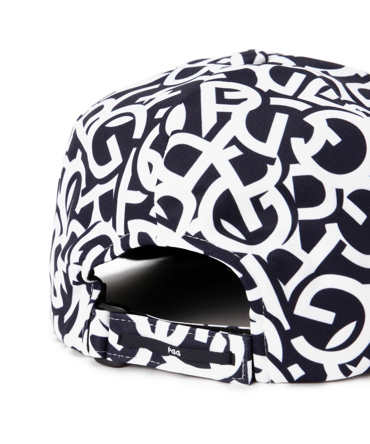 【PGG】【直営店舗&公式オンライン限定】無縫製風キャップ <ロゴ総柄> (UNISEX)