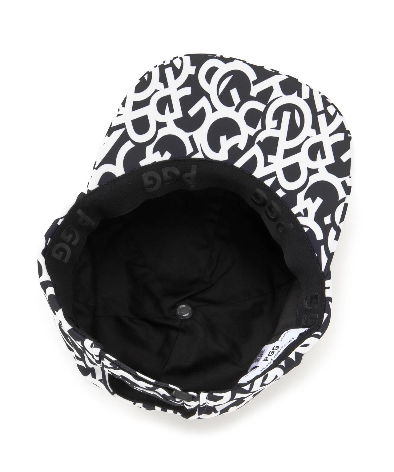 【PGG】【直営店舗&公式オンライン限定】無縫製風キャップ <ロゴ総柄> (UNISEX)