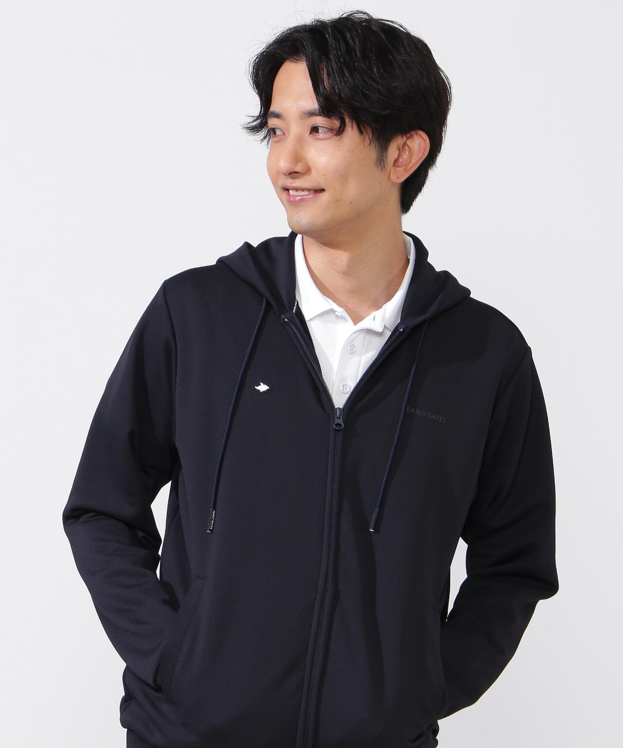 【PG ESSENTIAL】【直営店舗&公式オンライン限定】ハイスペックコンパクト裏毛フルジップフーディ