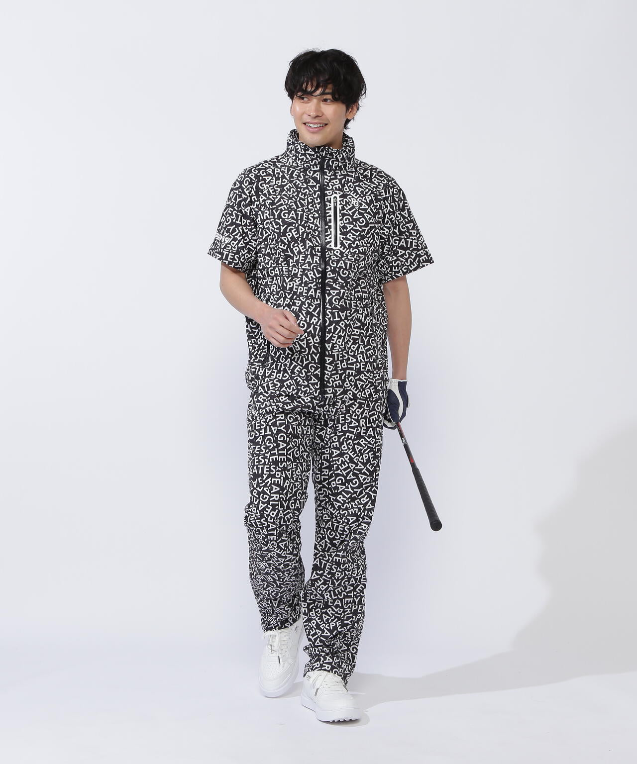 CRAFTEVOフルジップアップレインジャケット <ロゴ/千鳥柄> (MENS)