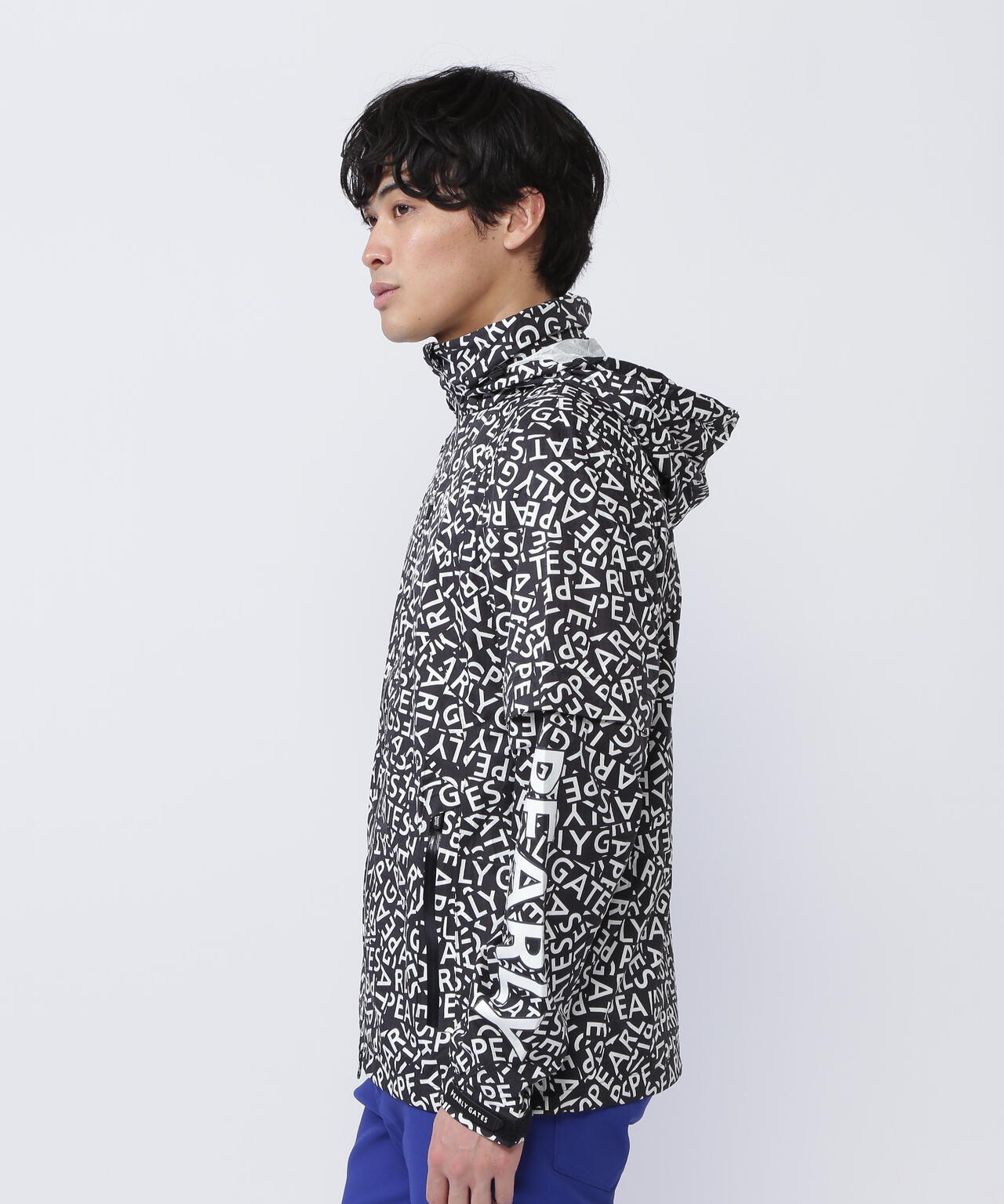 CRAFTEVOフルジップアップレインジャケット <ロゴ/千鳥柄> (MENS)