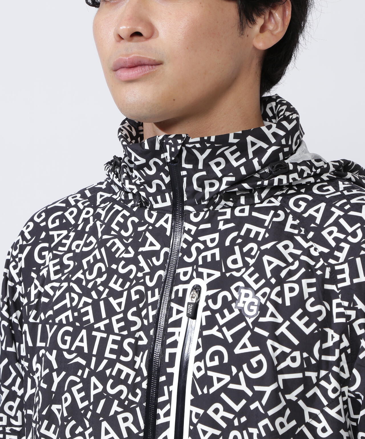 CRAFTEVOフルジップアップレインジャケット <ロゴ/千鳥柄> (MENS)