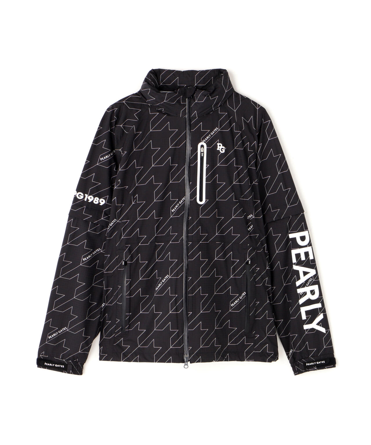 CRAFTEVOフルジップアップレインジャケット <ロゴ/千鳥柄> (MENS)