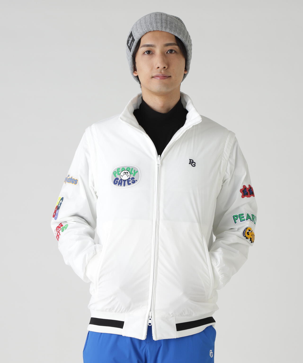 Nyストレッチリップストップ×超KARUISHI軽量中綿リバーシブルスタンドブルゾン