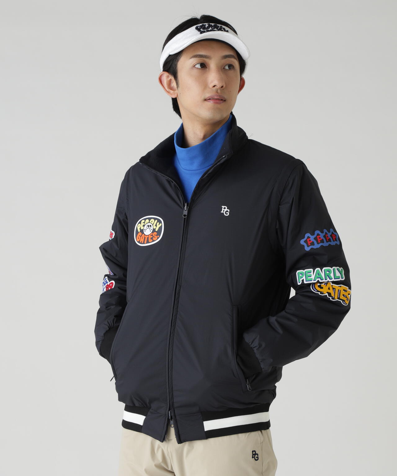 Nyストレッチリップストップ×超KARUISHI軽量中綿リバーシブルスタンドブルゾン