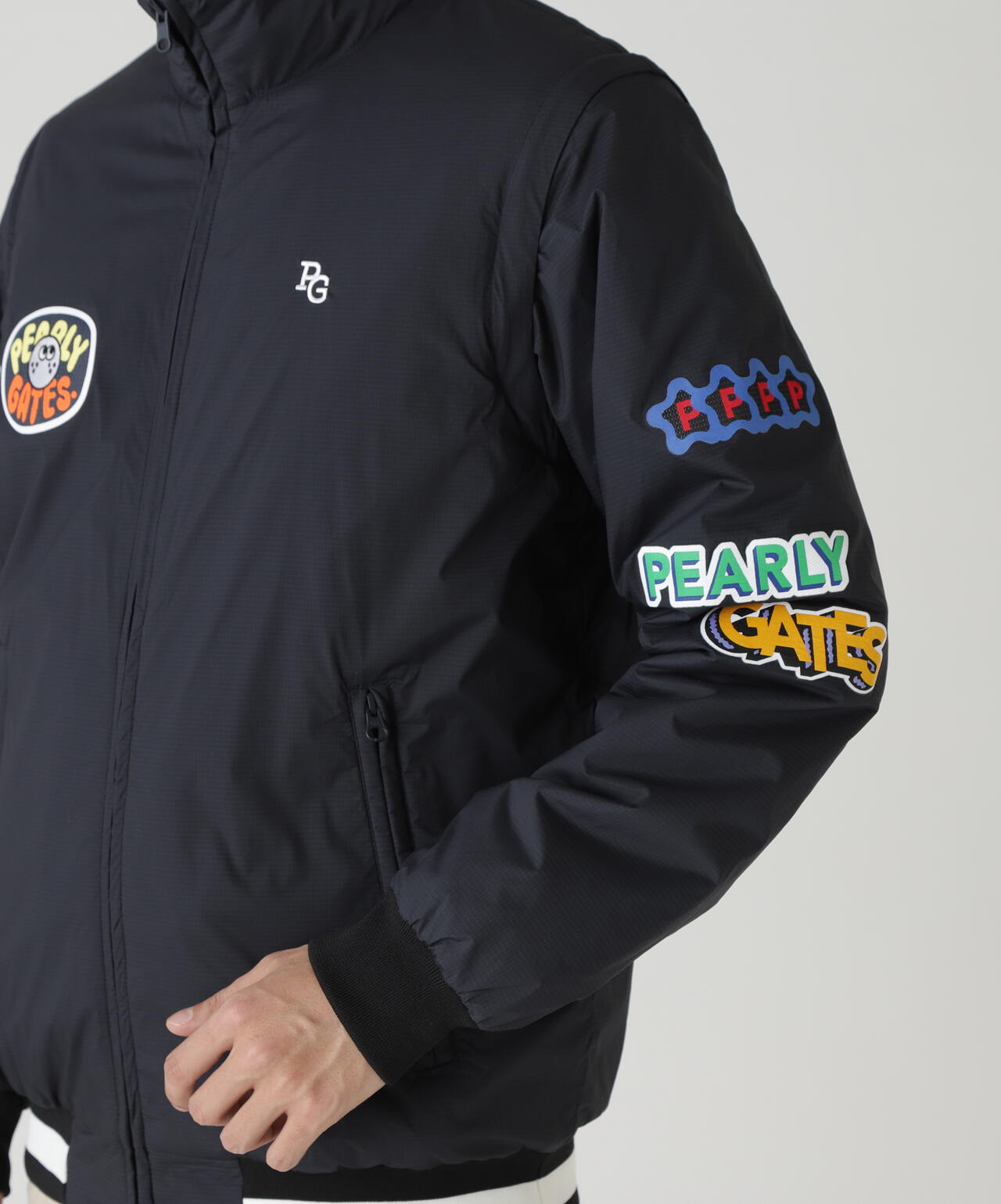 Nyストレッチリップストップ×超KARUISHI軽量中綿リバーシブルスタンドブルゾン