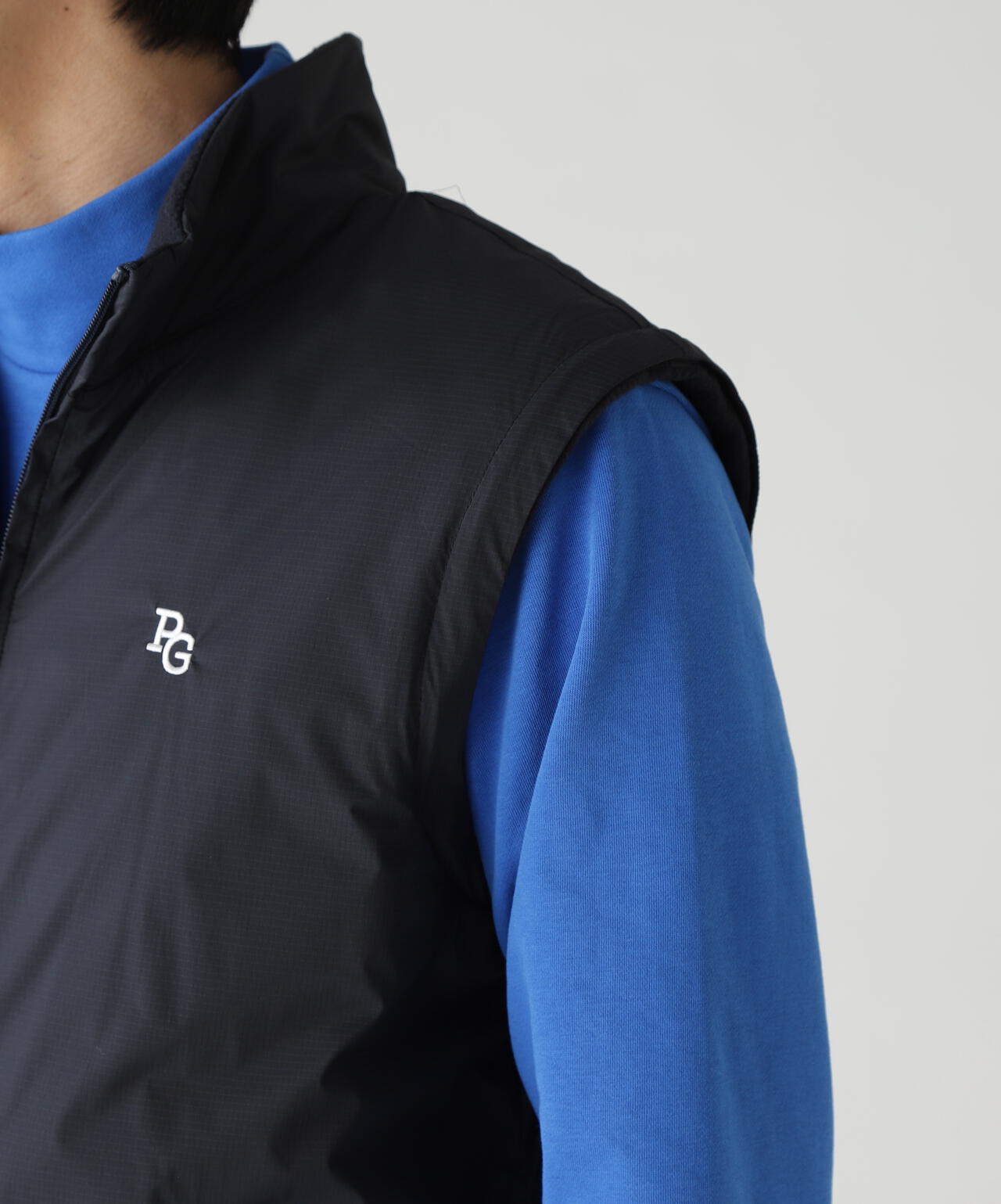 Nyストレッチリップストップ×超KARUISHI軽量中綿リバーシブルスタンドブルゾン