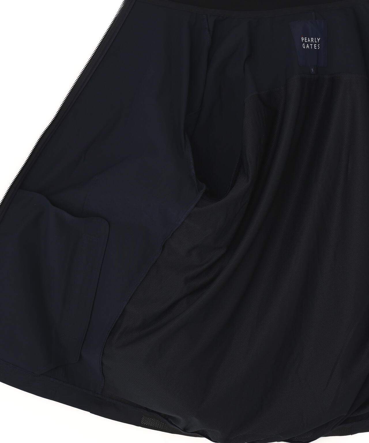 Peカチオンメランジ天竺ジップアップブルゾン