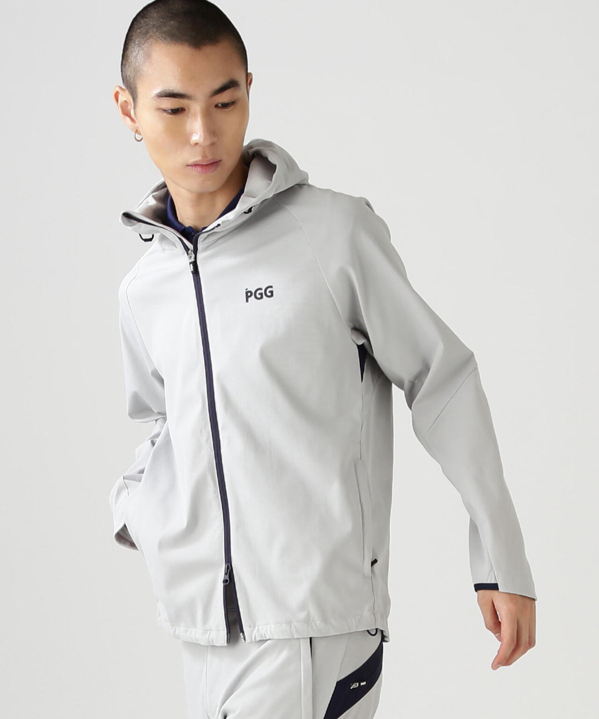 【PGG】【直営店舗&公式オンライン限定】TEXBRIDトリコットフルジップフーディブルゾン (MENS)